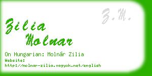zilia molnar business card